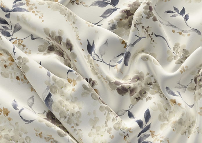 Wisteria Silk, Grey - Motorised Roman Blind - Image 4